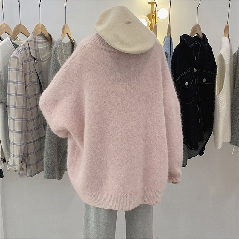 Cashmere V-neck knitted quality pullover sweater