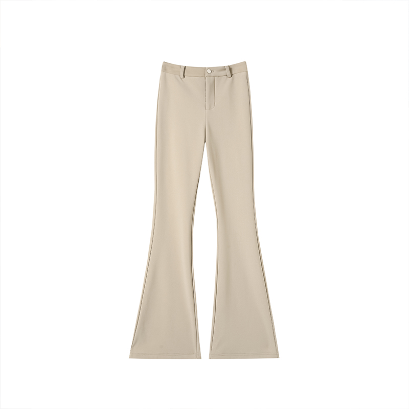 Casual high waist stretch pants slim khaki suit pants