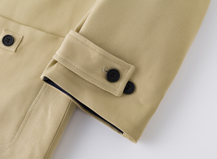 Plus cotton splice windbreaker long cotton coat