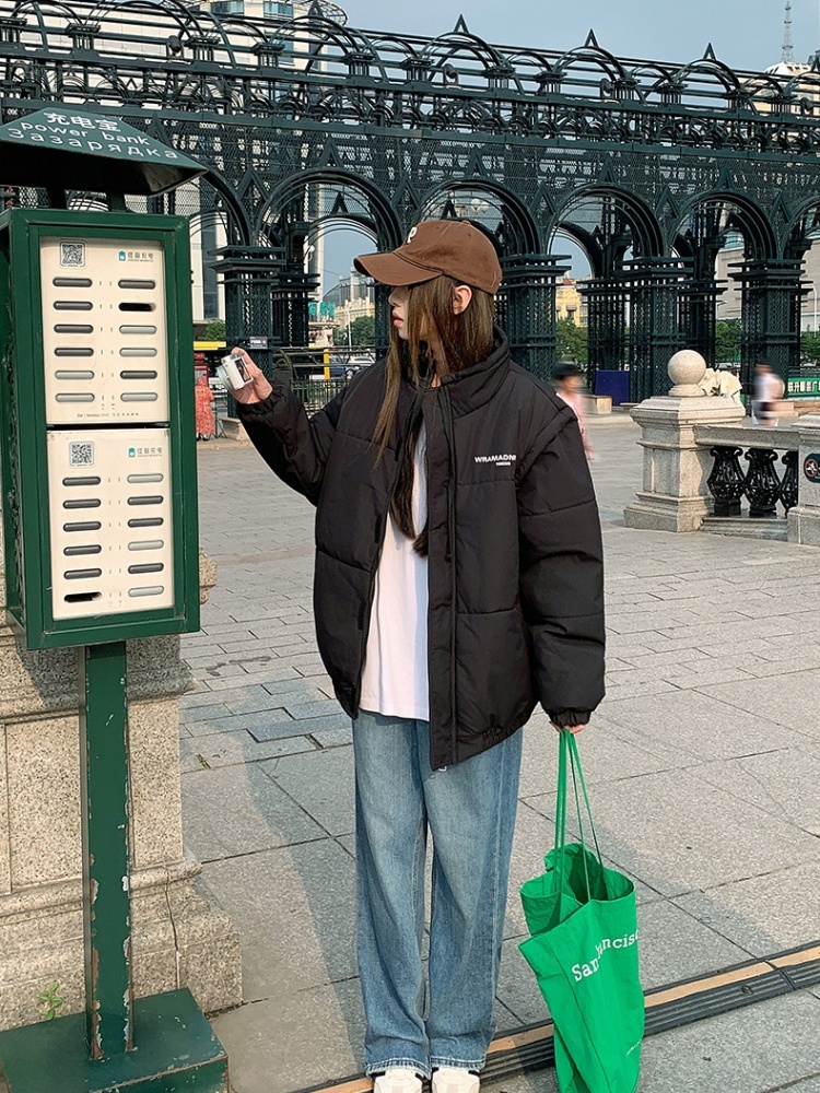 Couples removable thermal coat winter fashion cotton coat