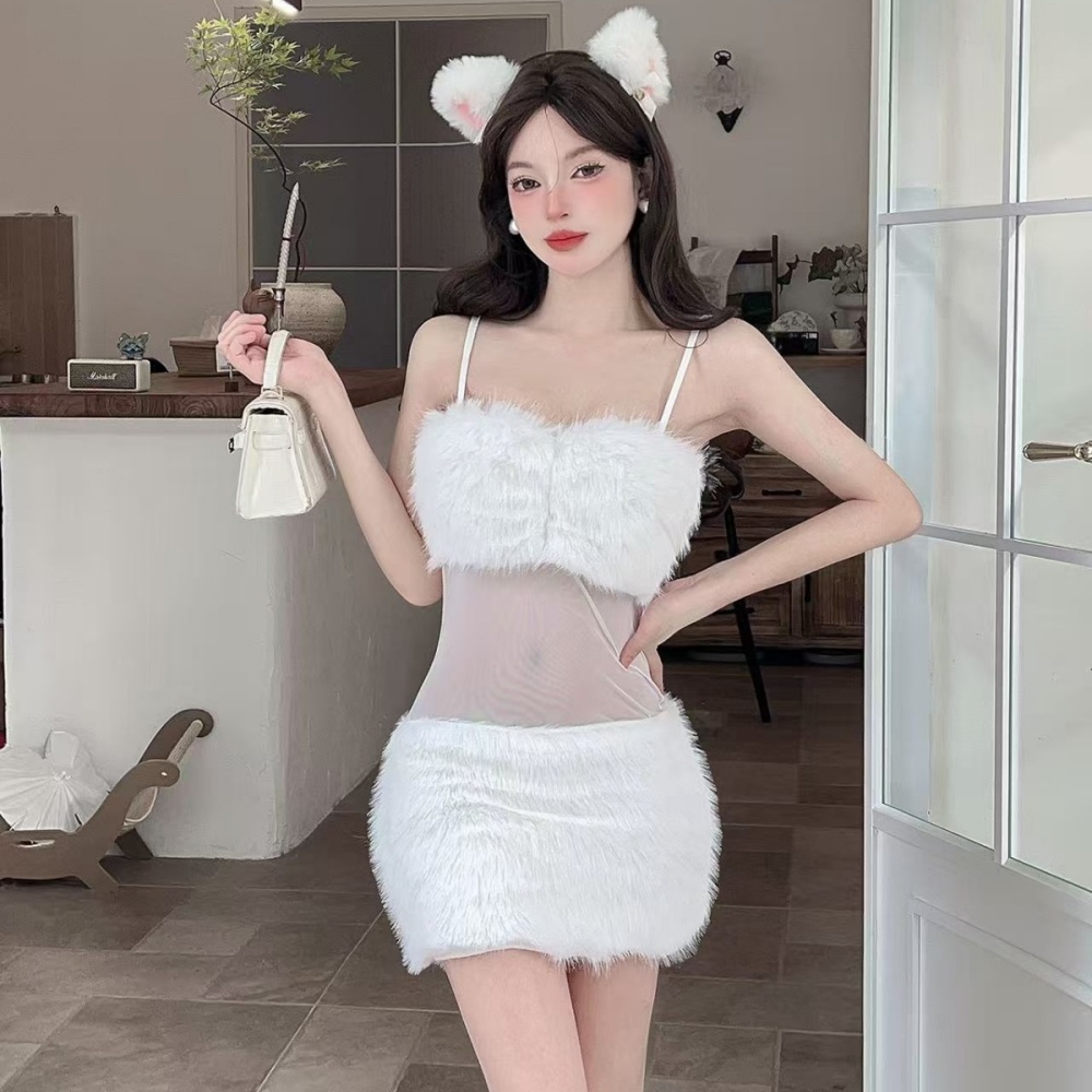 Spicegirl tender T-back gauze niche dress