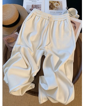 Casual loose wide leg straight thick sweatpants