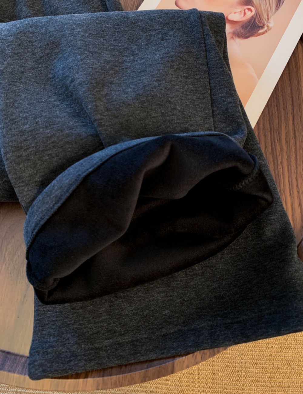 Casual loose wide leg straight thick sweatpants