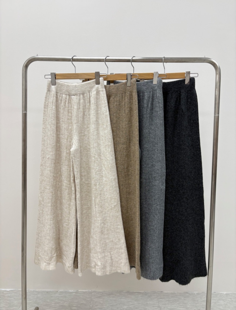 Loose knitted cardigan lazy Casual pants a set for women
