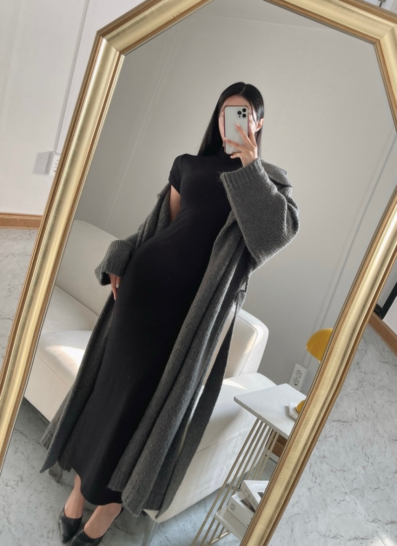 Autumn and winter lazy cardigan thick coat for women