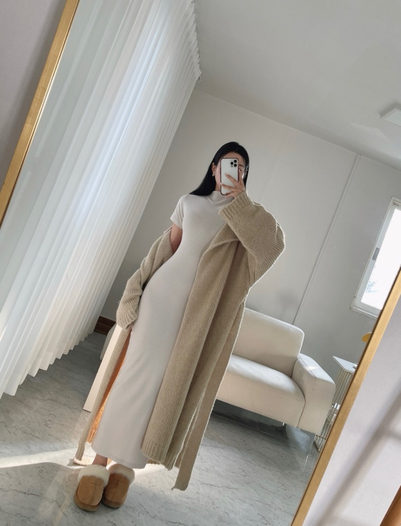 Autumn and winter lazy cardigan thick coat for women