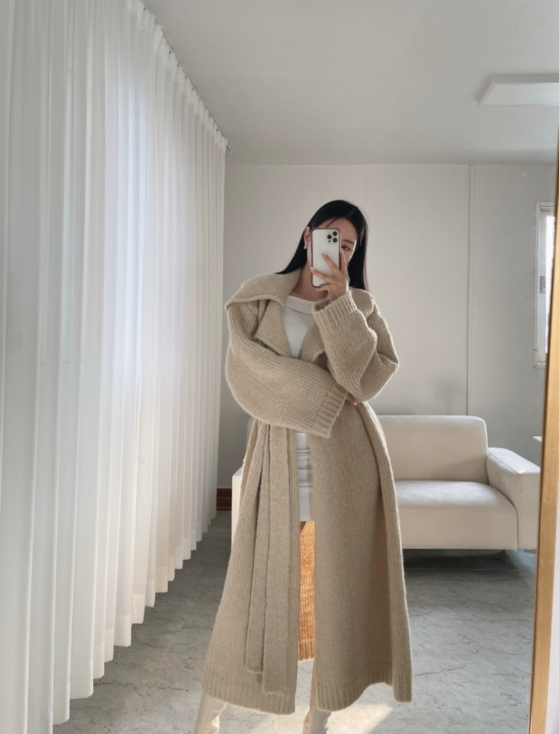 Autumn and winter lazy cardigan thick coat for women