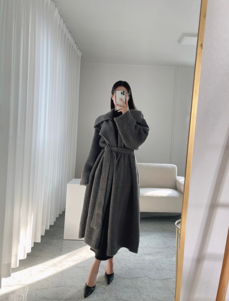 Autumn and winter lazy cardigan thick coat for women