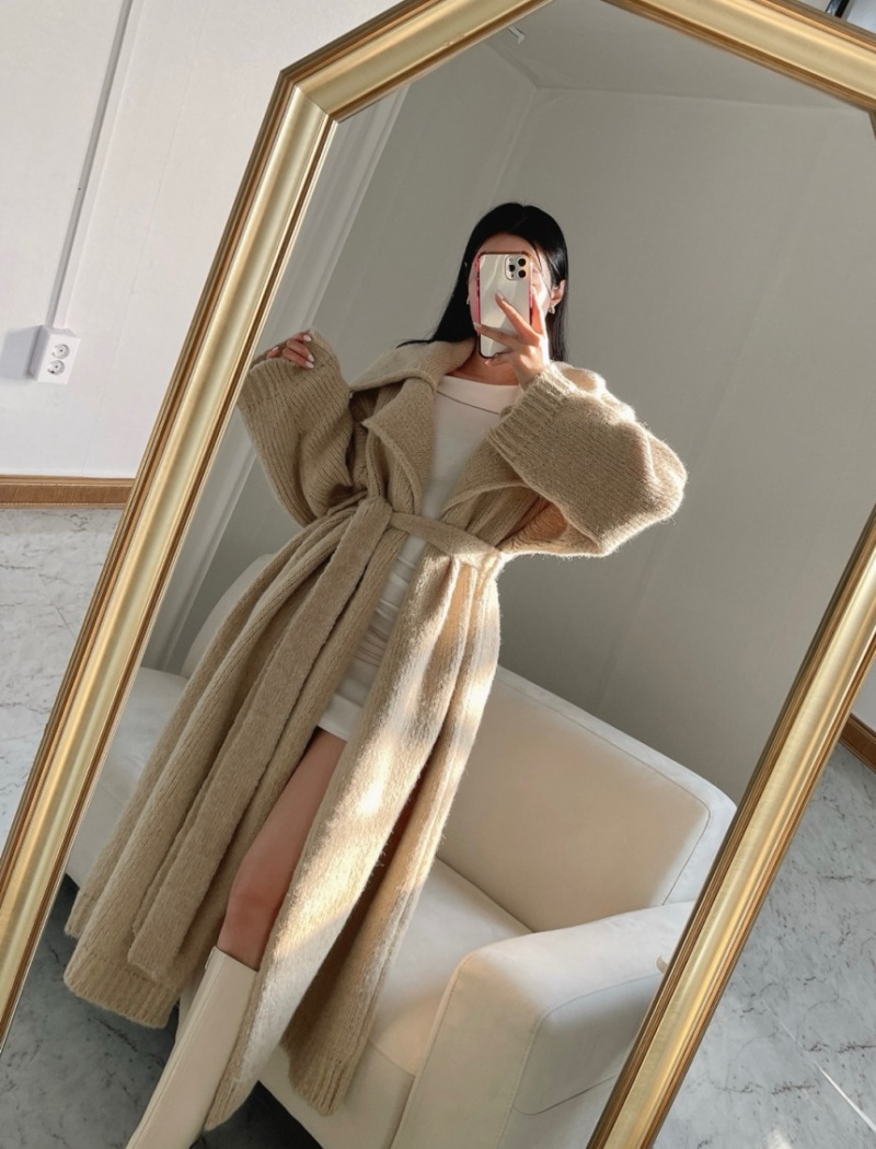 Autumn and winter lazy cardigan thick coat for women