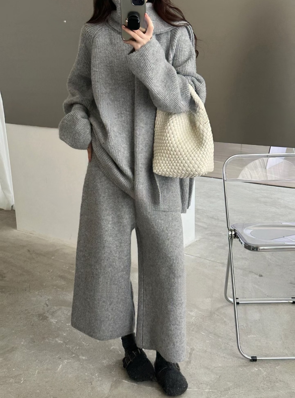 Pit stripe five pants fashion cropped pants 3pcs set