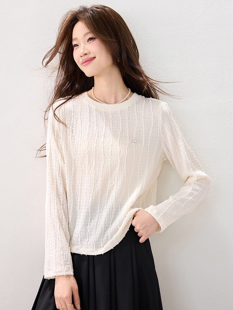Casual long sleeve tops winter T-shirt for women