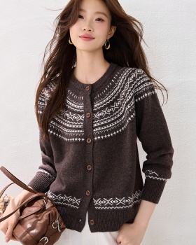 All-match winter tops Western style fashion cardigan