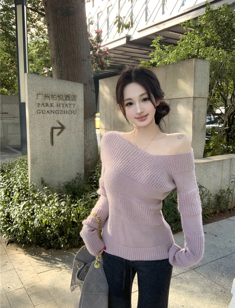 Korean style knitted spicegirl enticement sweater