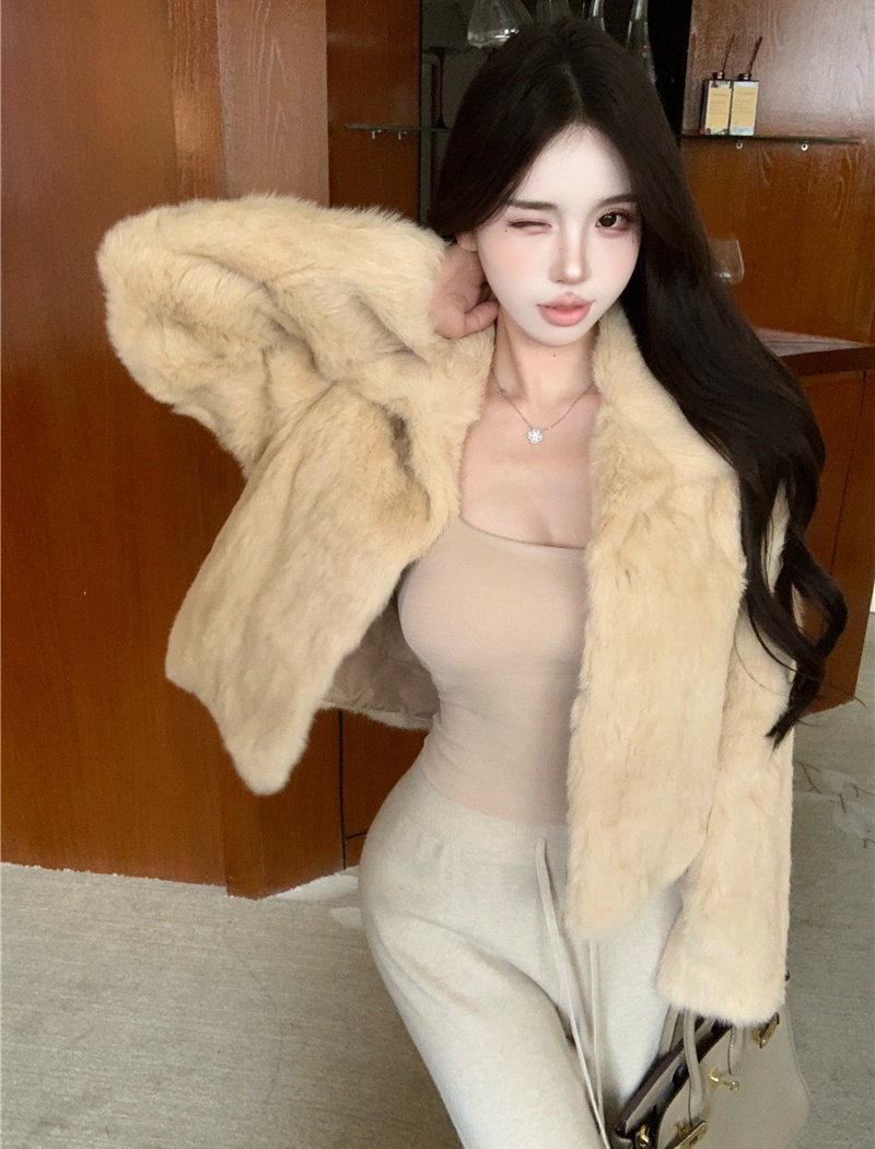 Temperament fur coat jacket for women