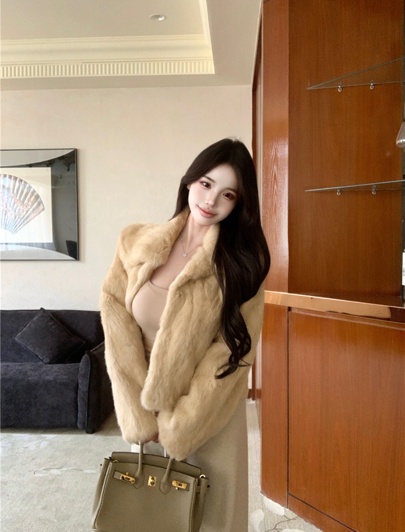 Temperament fur coat jacket for women