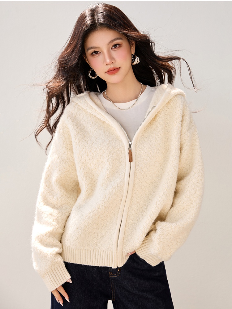 Knitted autumn and winter tops lazy sweater for women