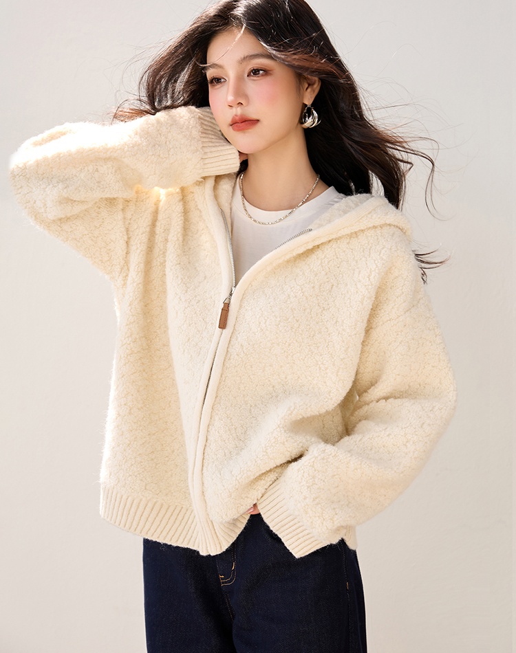 Knitted autumn and winter tops lazy sweater for women