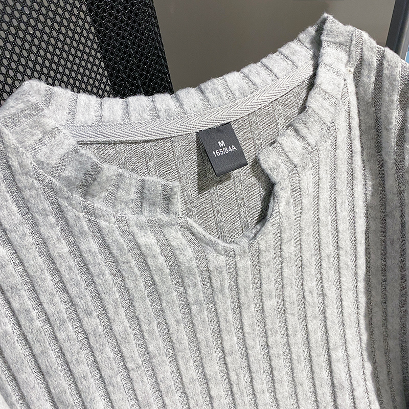 Pure Korean style long sleeve tops large yard fleece T-shirt