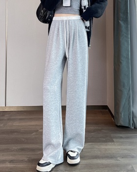 Autumn and winter wide leg pants sweatpants for women