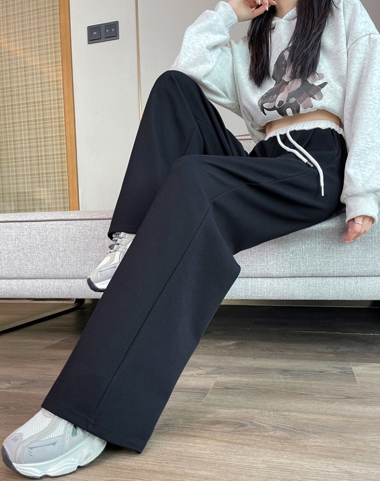 Autumn and winter wide leg pants sweatpants for women