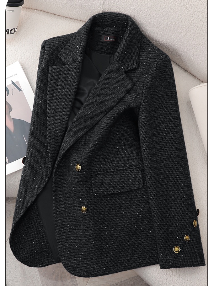 Simple coat thermal business suit for women