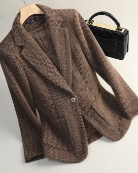 Thick winter coat commuting plus cotton business suit