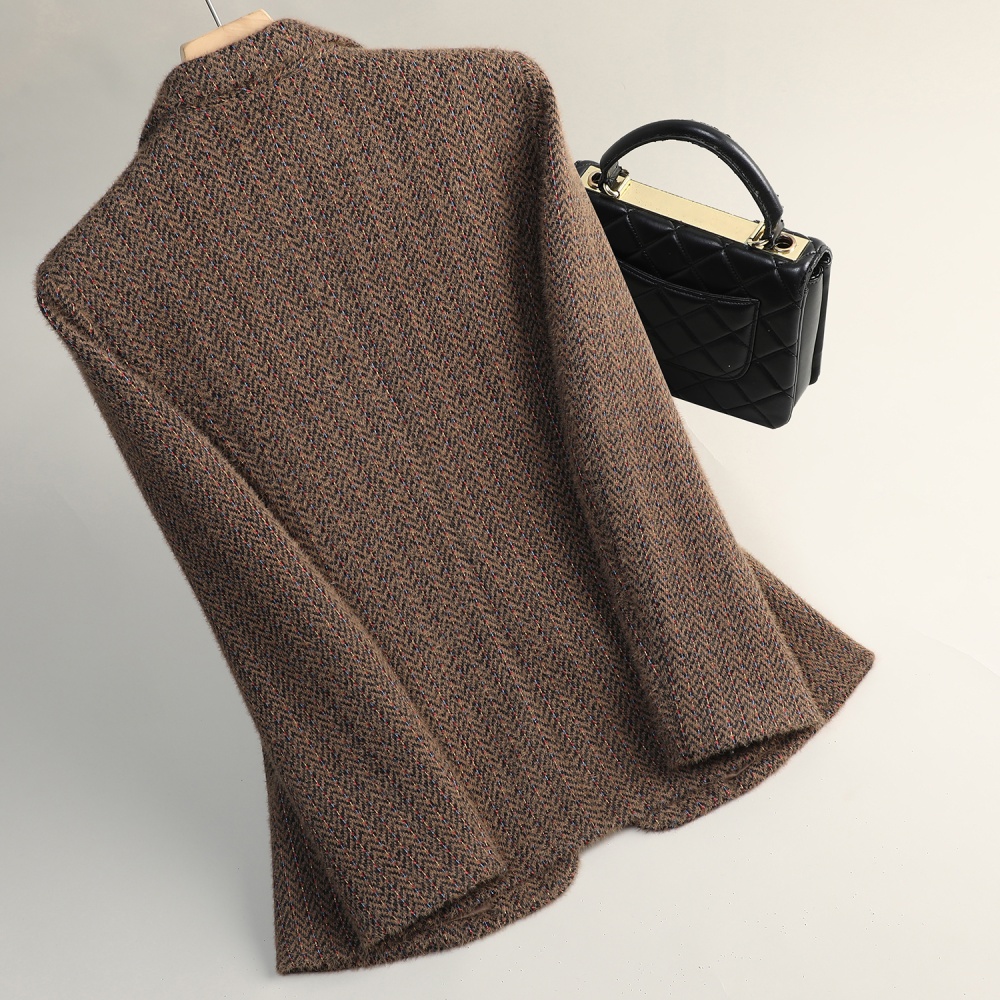 Thick winter coat commuting plus cotton business suit