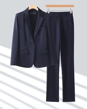 Simple overalls autumn and winter business suit 2pcs set