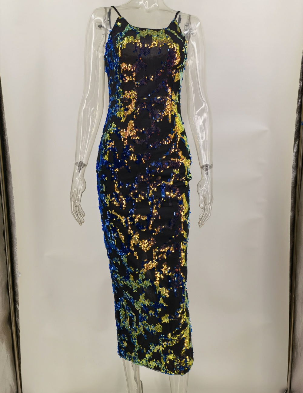 Elasticity long formal dress sexy dress for women