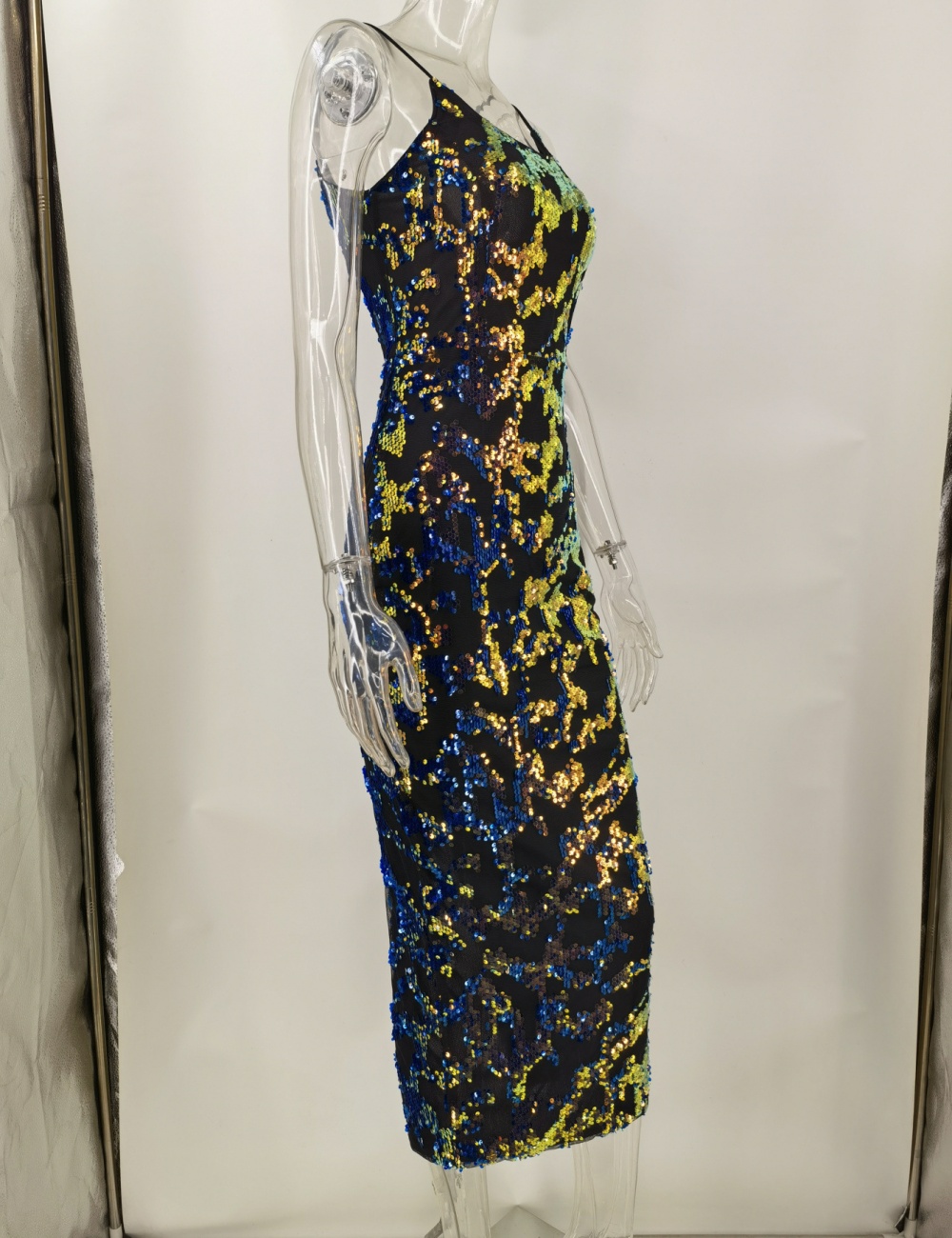 Elasticity long formal dress sexy dress for women