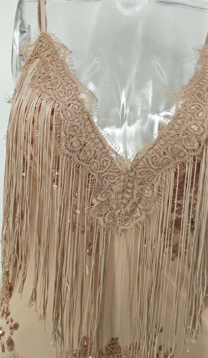 Embroidery sequins dress sexy formal dress for women