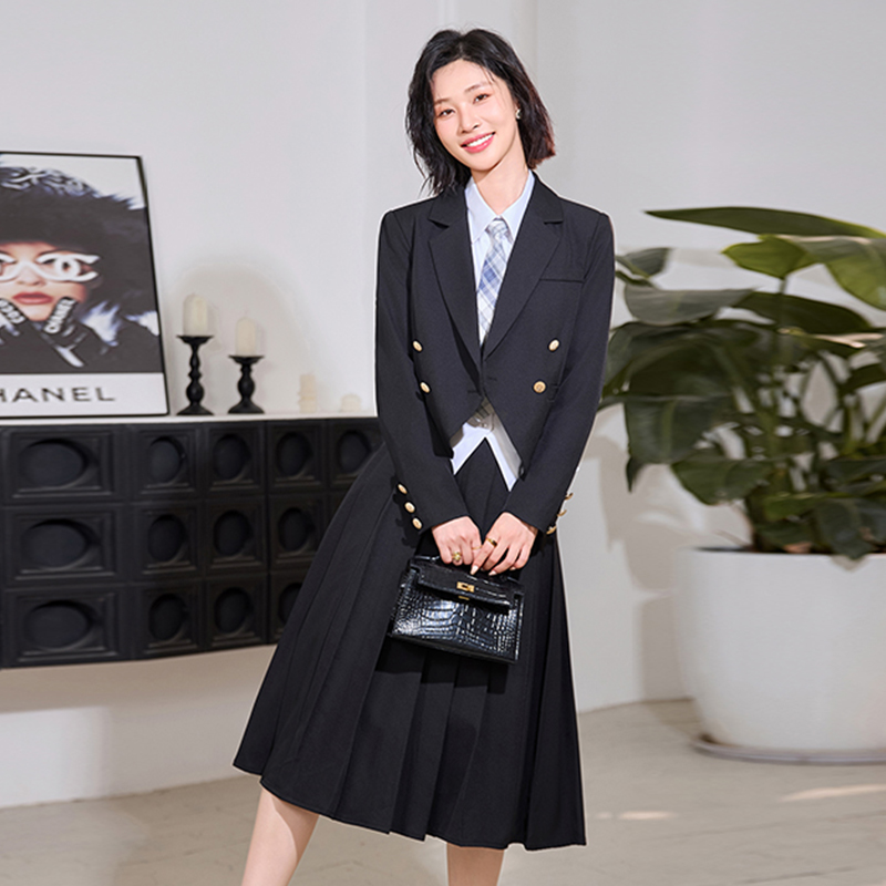 Western style business suit skirt 2pcs set for women