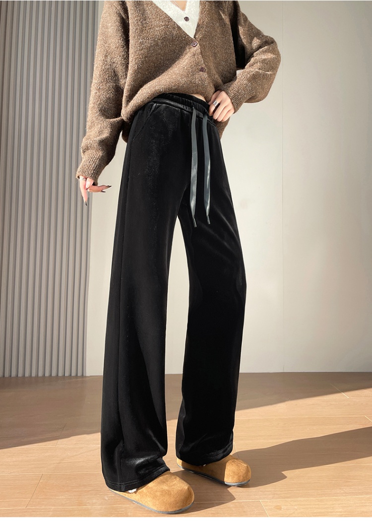 Temperament wide leg pants casual pants for women
