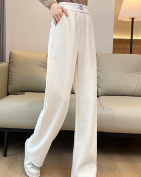 Autumn and winter casual pants thick wide leg pants