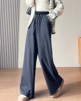 Elastic waist wide leg pants pants for women