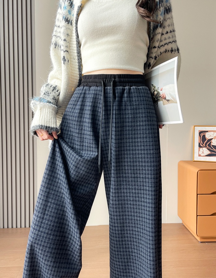 Elastic waist wide leg pants pants for women