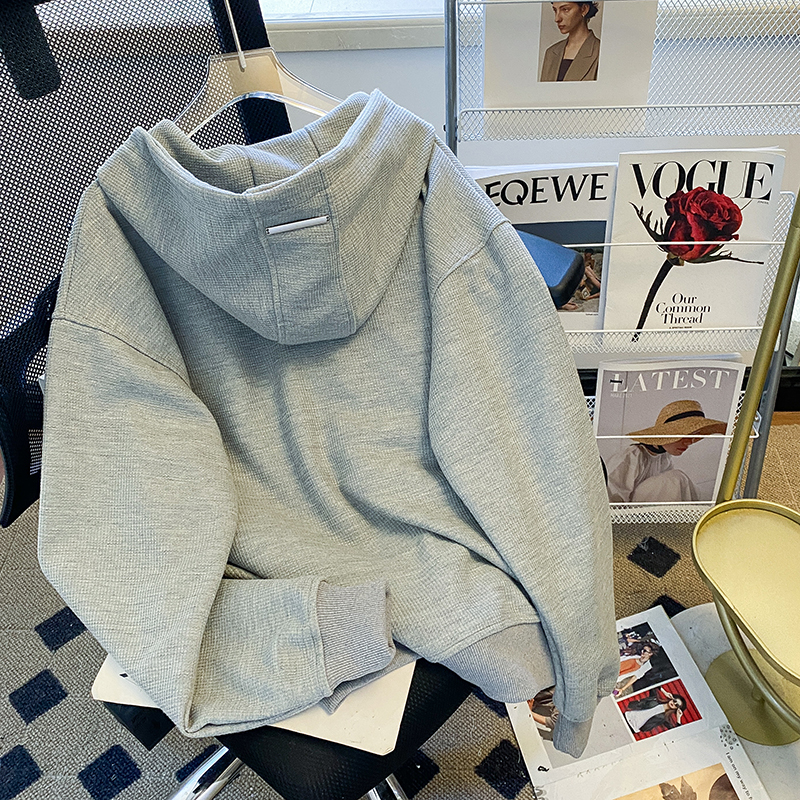 Spring and autumn large yard coat hooded tops for women