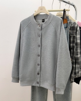 Complex milk silk tops spring and autumn hoodie for women