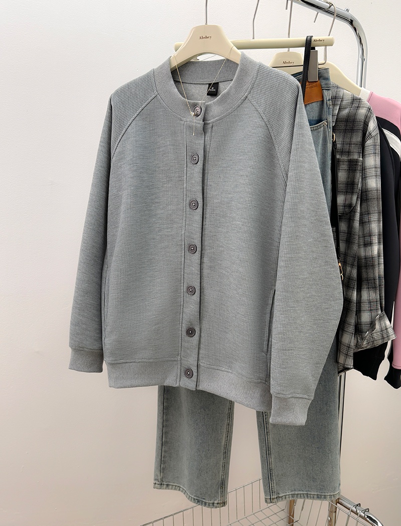 Complex milk silk tops spring and autumn hoodie for women