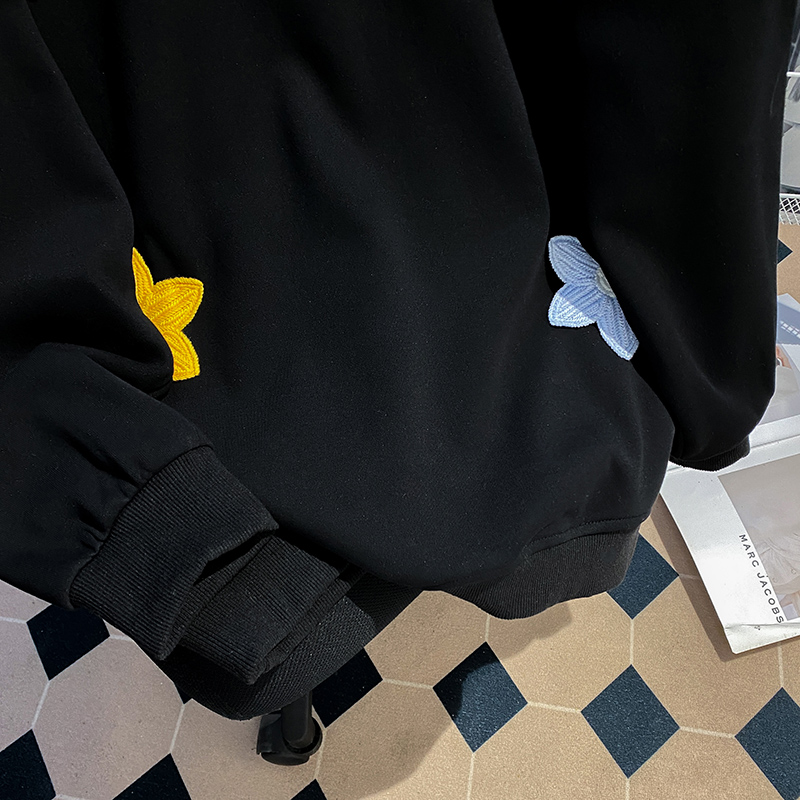 Thermal couples hoodie plus velvet long tops