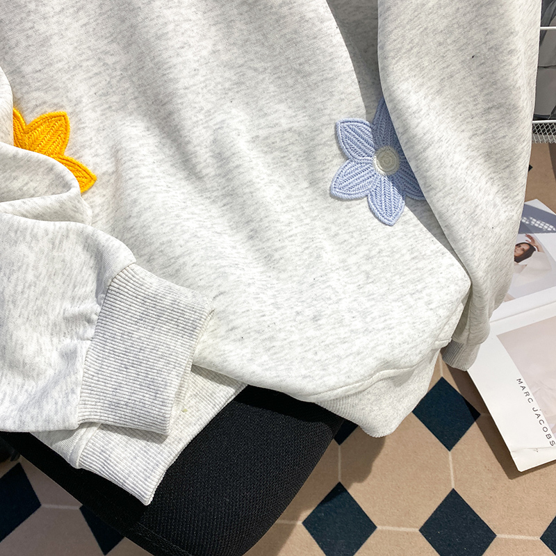 Thermal couples hoodie plus velvet long tops