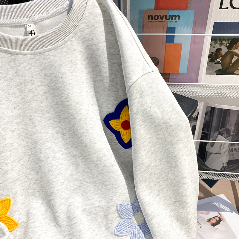 Thermal couples hoodie plus velvet long tops