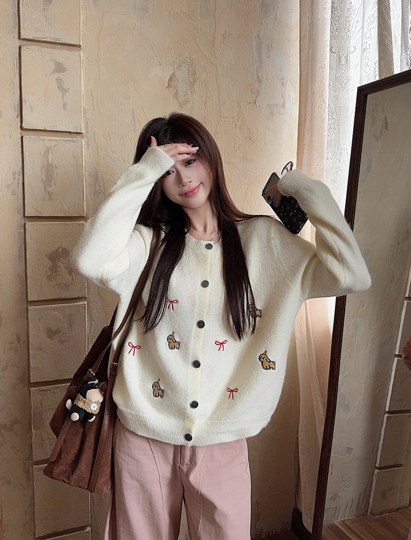 Autumn and winter short coat thermal sweater for women