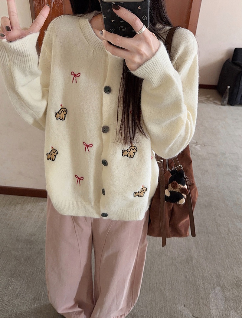 Autumn and winter short coat thermal sweater for women