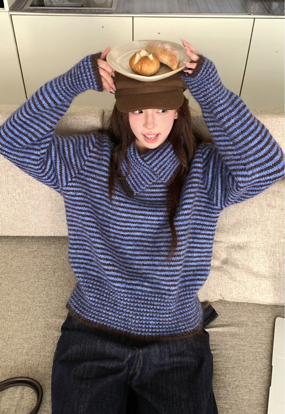 Sequins thermal chanelstyle sweater