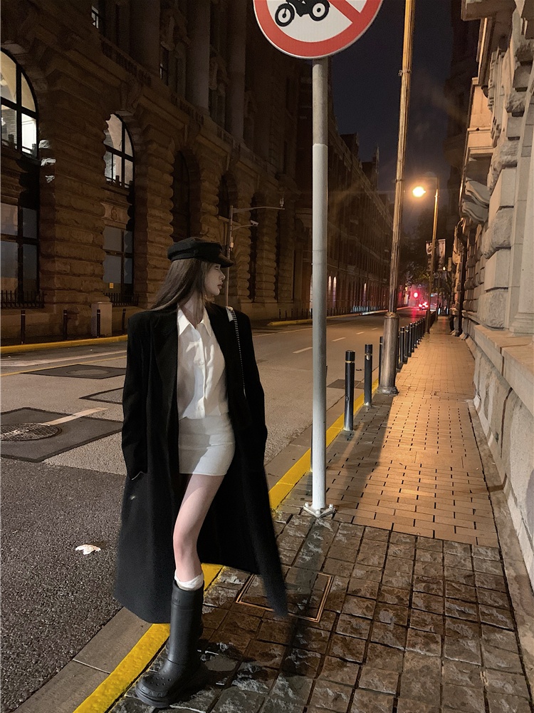 Casual temperament coat loose overcoat for women