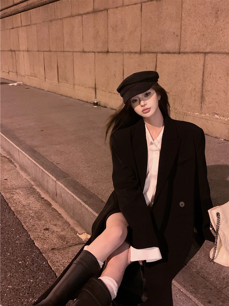 Casual temperament coat loose overcoat for women