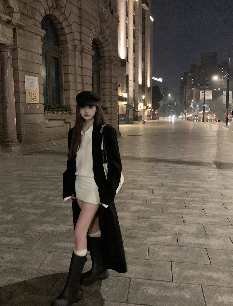 Casual temperament coat loose overcoat for women