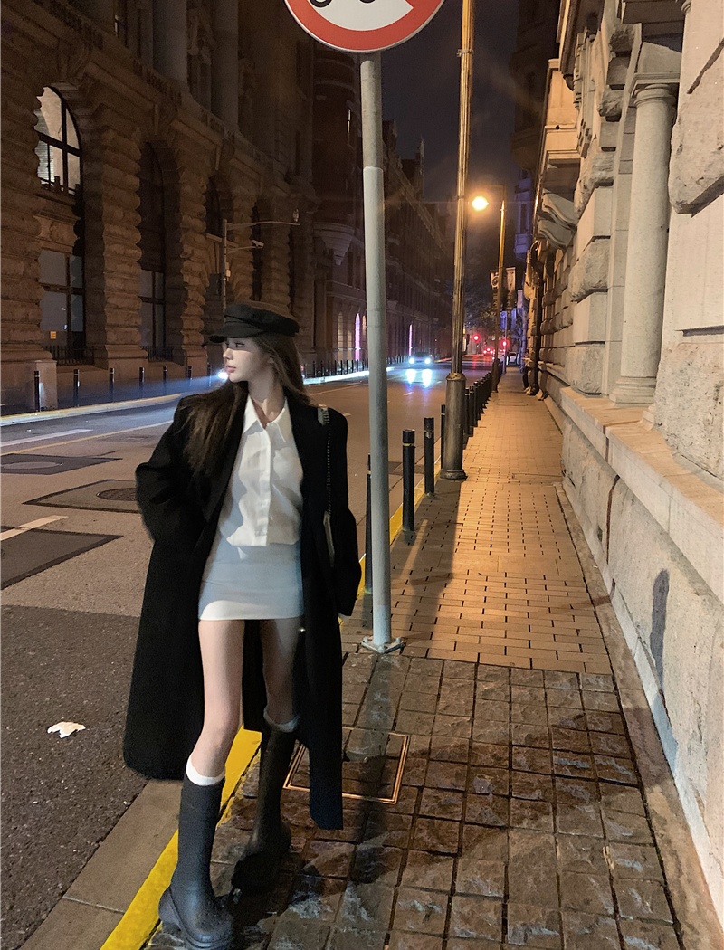 Casual temperament coat loose overcoat for women