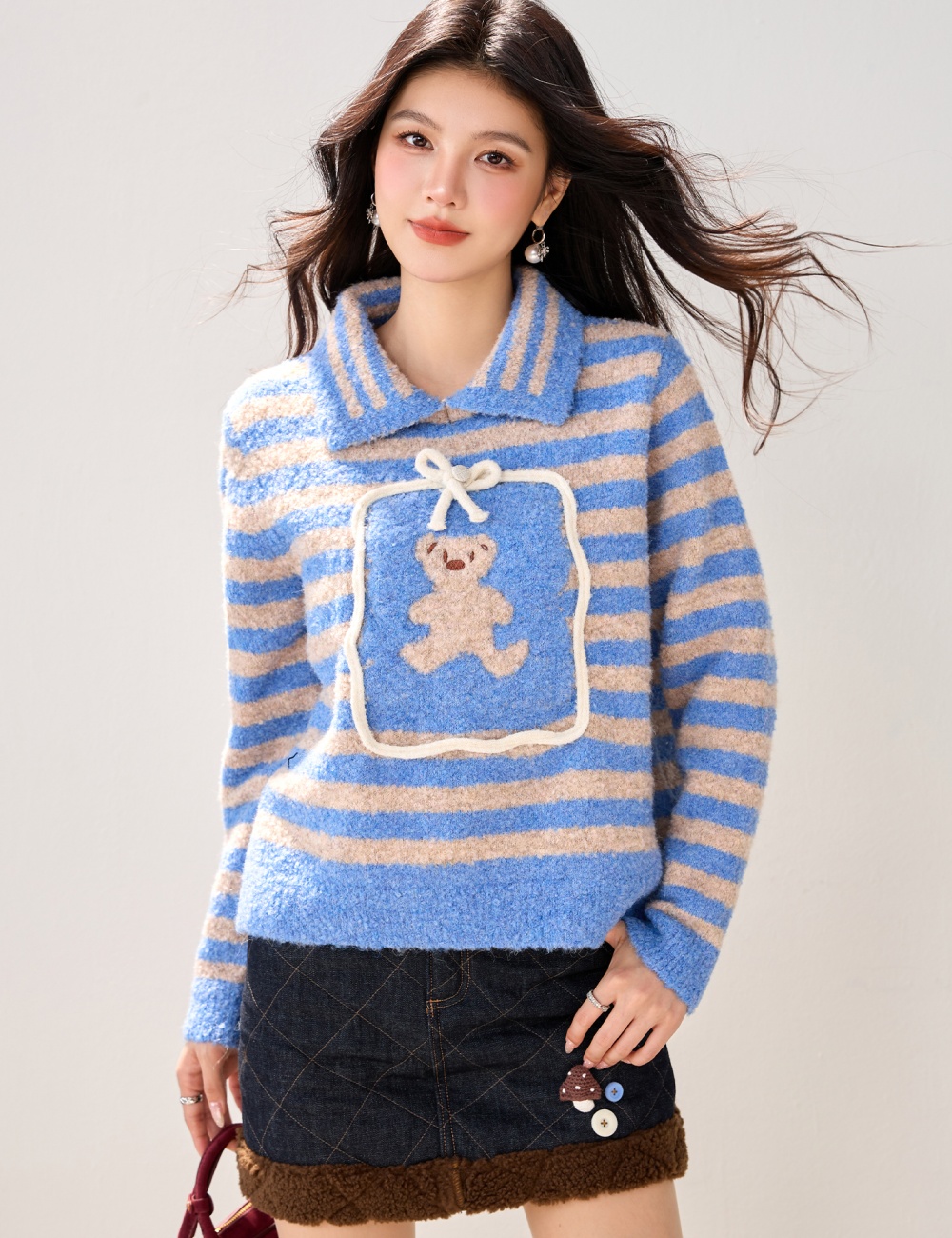 Autumn and winter sweater tops for women